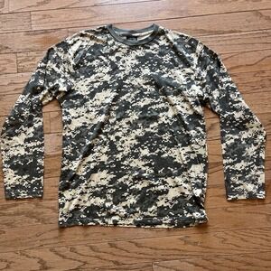 Vintage 90s Mil-Tec Digital Camo‎ Shirt XL Long Sleeve